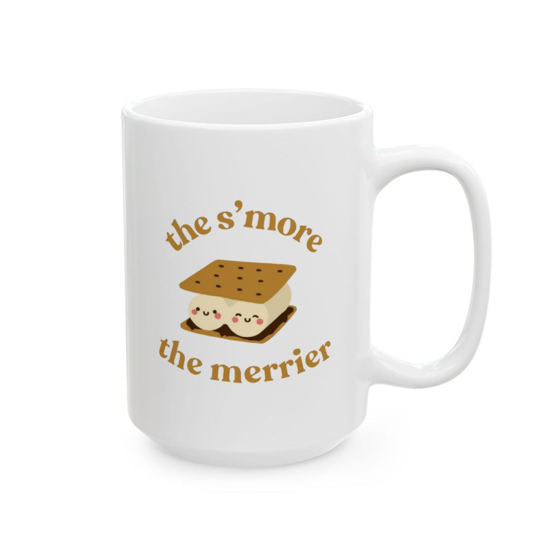 S'more the Merrier Ceramic Mug – Cute Kawaii S'mores Coffee Cup (11oz & 15oz)