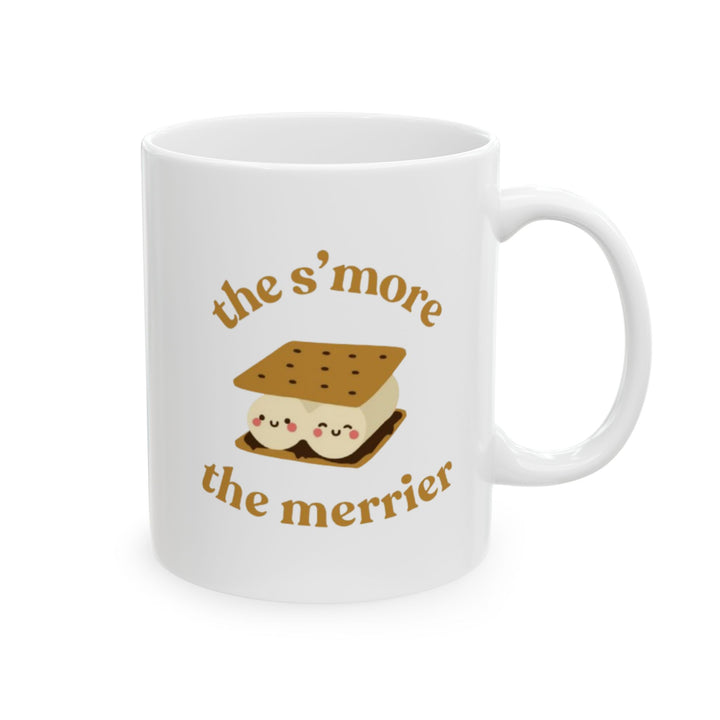 S'more the Merrier Ceramic Mug – Cute Kawaii S'mores Coffee Cup (11oz & 15oz)