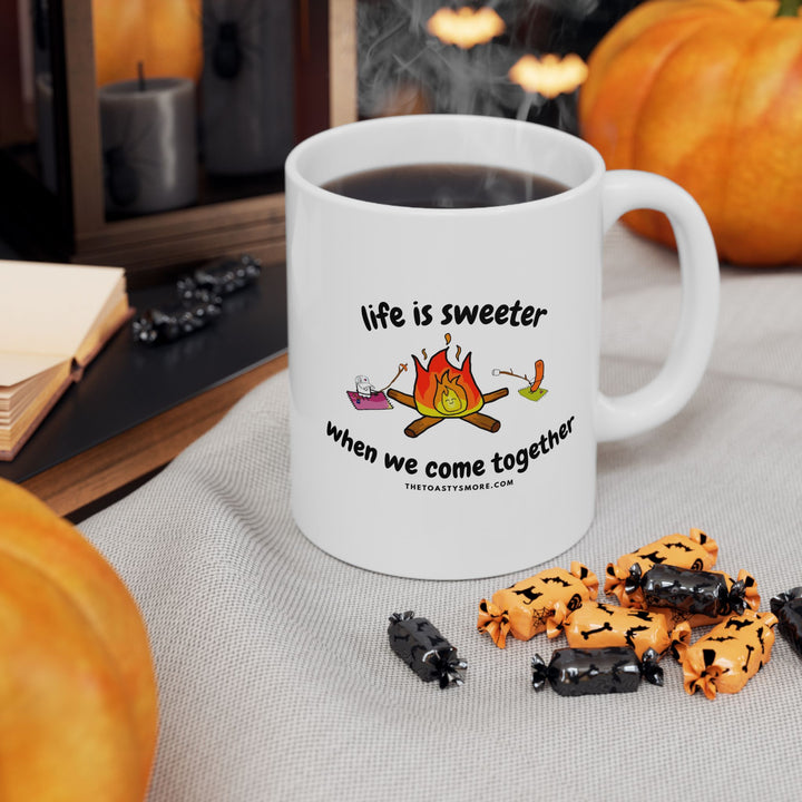 Ceramic Mug - "Together We’re Better" Inspirational Coffee Cup (11oz, 15oz)