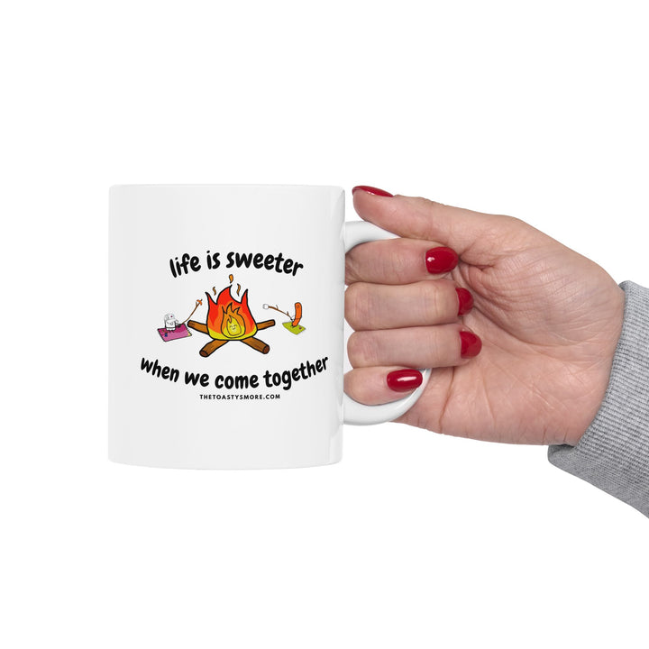 Ceramic Mug - "Together We’re Better" Inspirational Coffee Cup (11oz, 15oz)