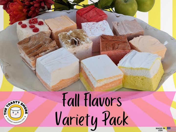 Fall Flavors Gourmet Marshmallows – 12-Pack Handcrafted S’mores