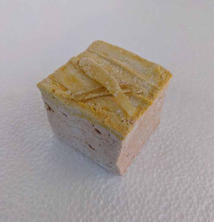 Handcrafted Gourmet Gingerbread Marshmallow – Single on Plain White Background, Made in USA by The Toasty Smore