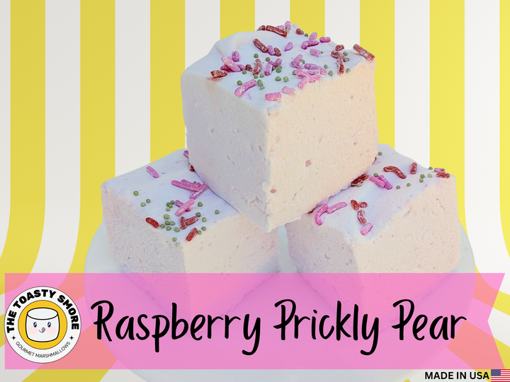 Raspberry Prickly Pear Marshmallows – Handmade Marshmallows, Small Batch
