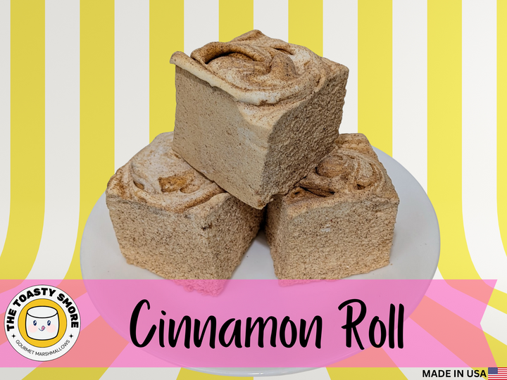 cinnamon roll gourmet marshmallows made in usa by the toasty smore the best gourmet marshmallows