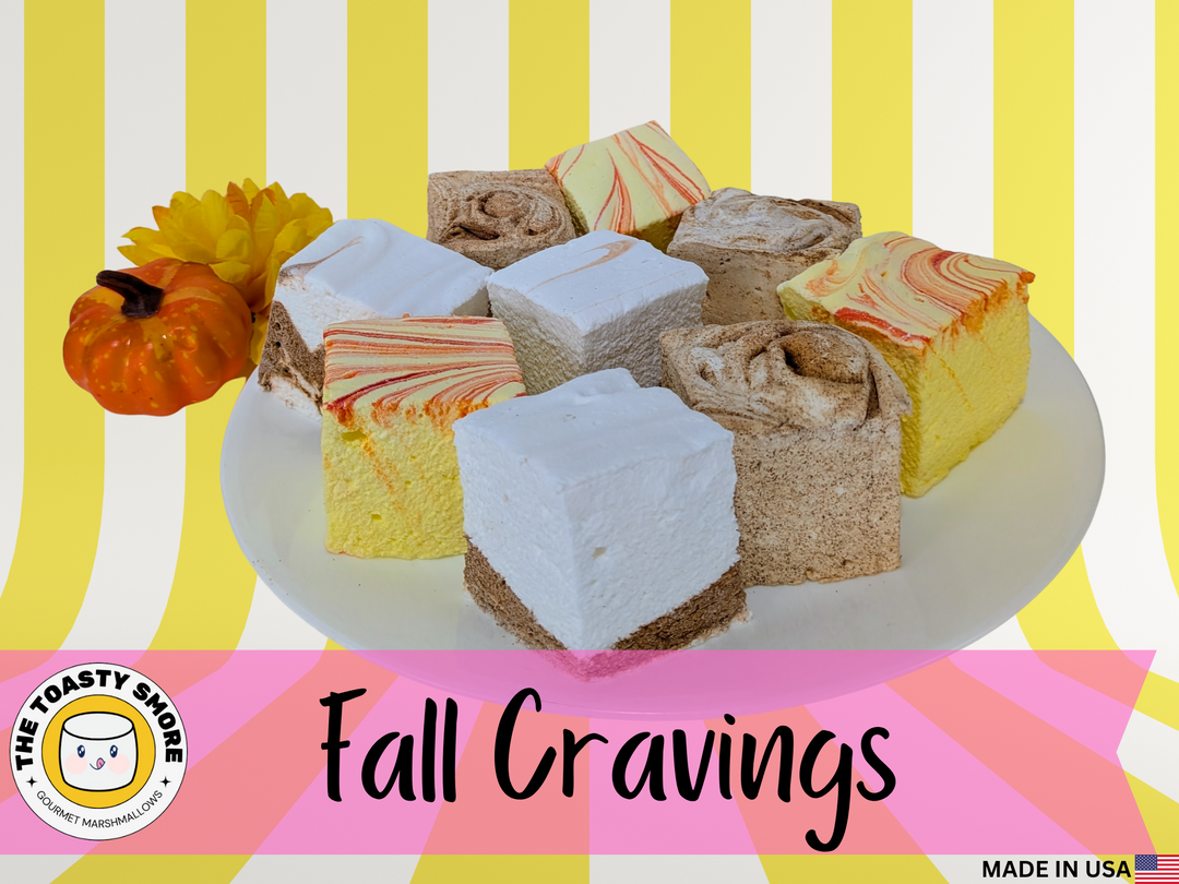 fall cravings gourmet marshmallow bundle salted caramel buttered beer cinnamon roll by the toasty smore