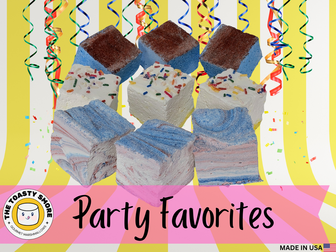 party favorites bundle gourmet marshmallows birthday cake blue raspberry cotton candy main picture