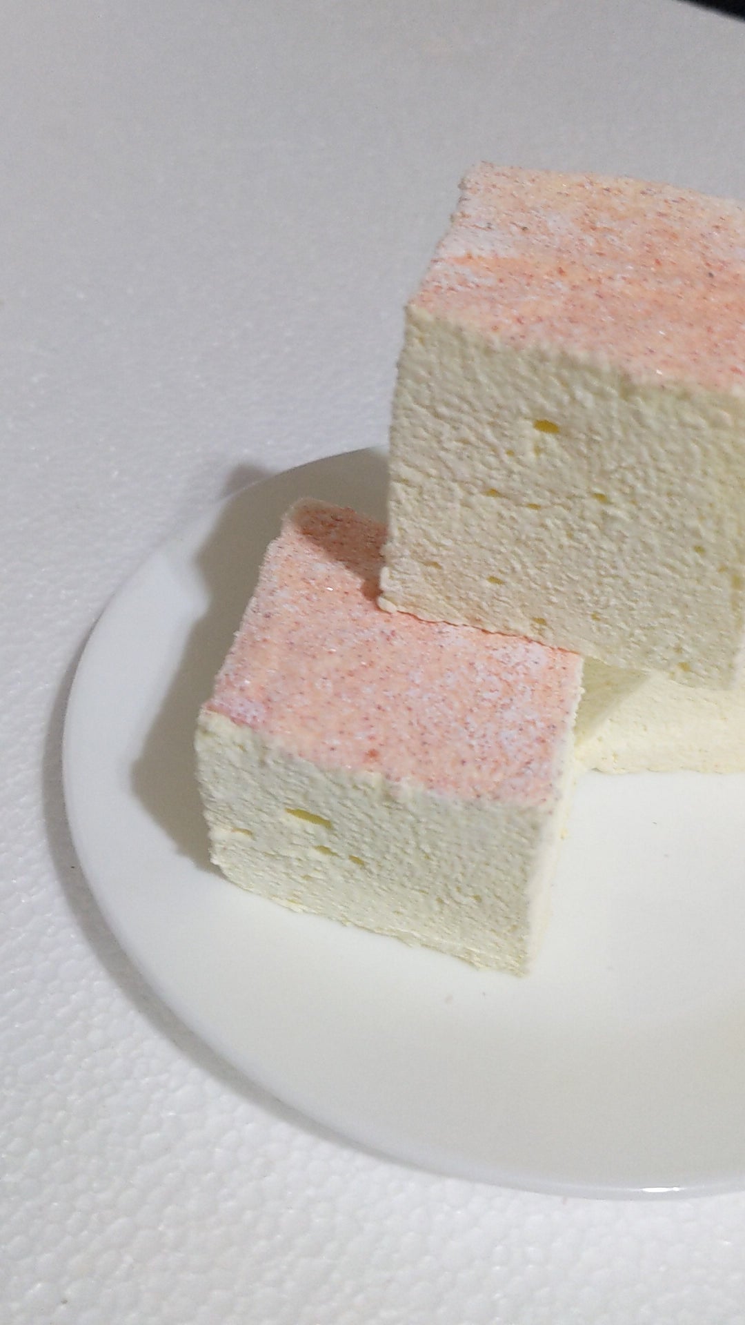 America's favorite gourmet marshmallow in pink lemonade by the Toasty Smore is displayed 